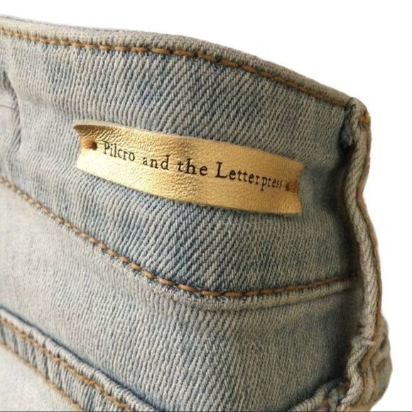 Pilcro The Letterpress Distressed Denim Shorts‎ Size 25 - Picture 9 of 10